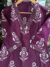 Alternative view of Elegant Purple Printed Cotton Suit Set with Dupatta