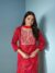 Festival Special👗 Beautiful premium handwork Red Kurti, Pant & Dupatta Set 👗