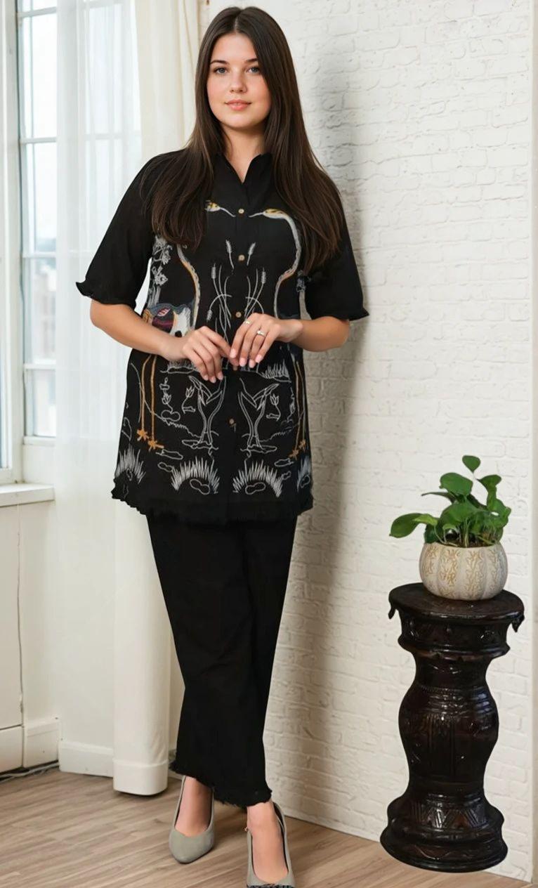 🎉 Premium Cotton Co-ord Set with Embroidery 🎉 - Image 3