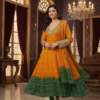 Baggy Style Anarkali Kurti Set with Mirror Work