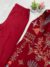 Alternative view of Regal Maroon Embroidered Silk Suit with Dupatta