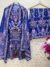 Alternative view of Royal Blue Chinon Silk Designer Plazo Set